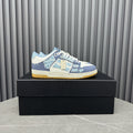 Amiri Light Blue Patchwork Sneakers