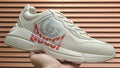 Gucci Off-White Red Accent Sneakers - Padded Collar