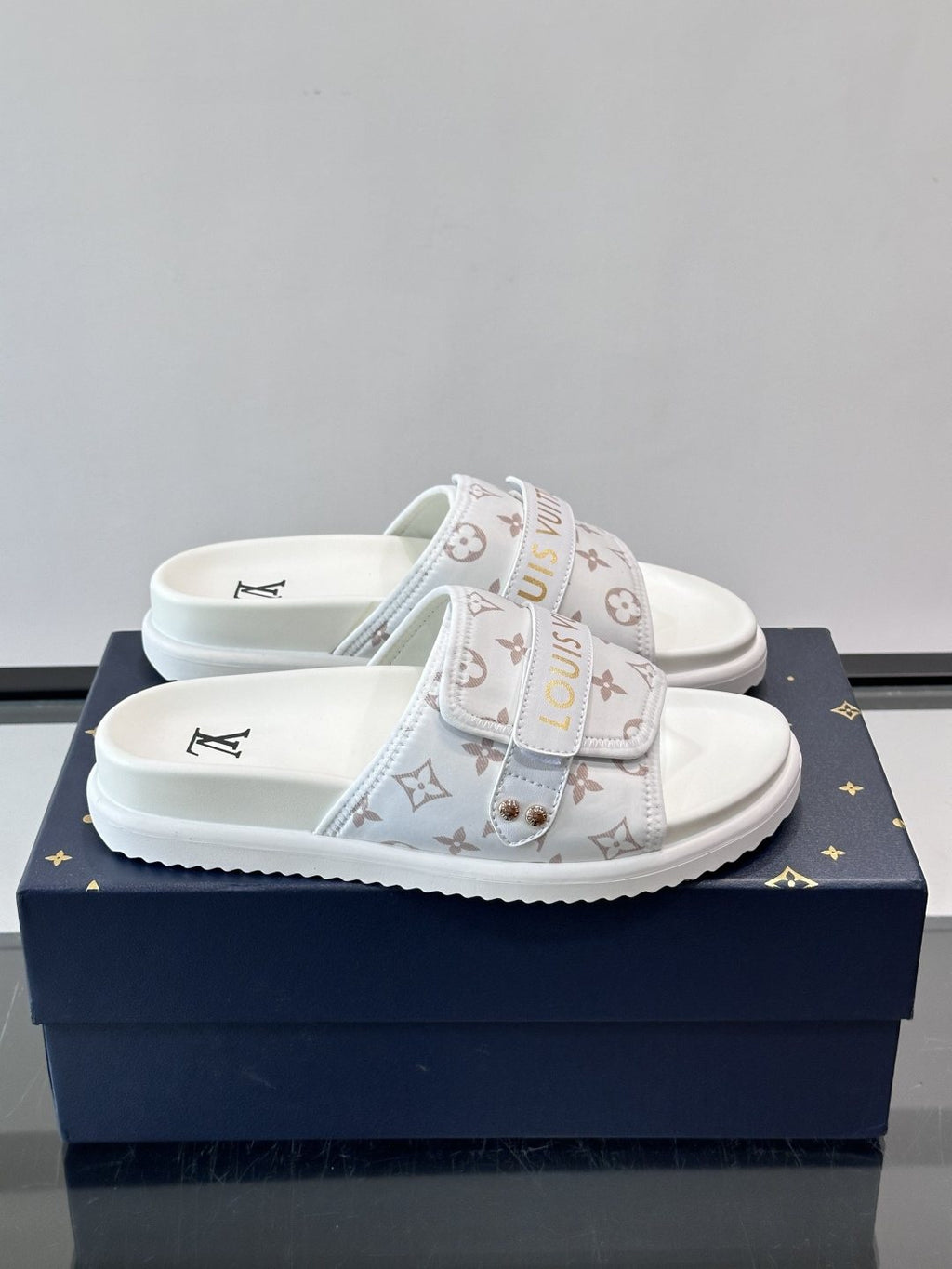 Louis Vuitton Two-Strap Slide Sandals - Open Toe