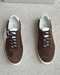 Brunello Cucinelli Men's Low-Top Lace-Up Sneakers - White Rubber Sole